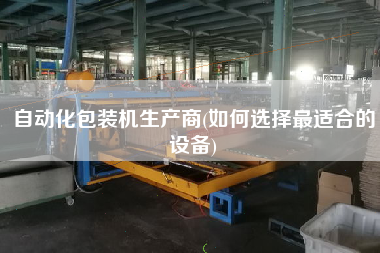 自動化包裝機生產商(如何選擇z適合的設備)
