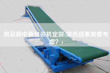 南京袋中袋包裝機(jī)定做(哪些因素需要考慮？)